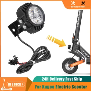 12-80V LED Frontleuchte Licht Elektro Scooter 2 in 1 LED-Scheinwerfer mit Hupe